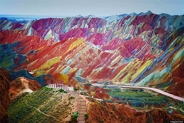 Rainbow Mountain in China