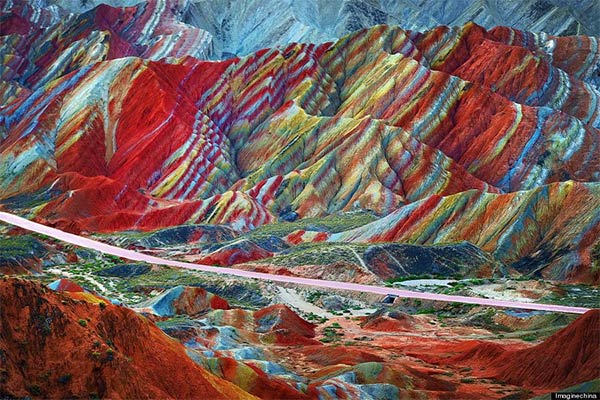 Rainbow Mountain in China