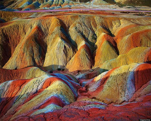 Rainbow Mountain in China