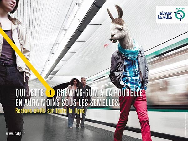 Poster Campaign Against Rude Parisians