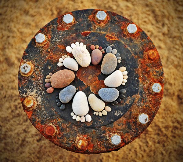 Stone Footprints  by Iain Blake