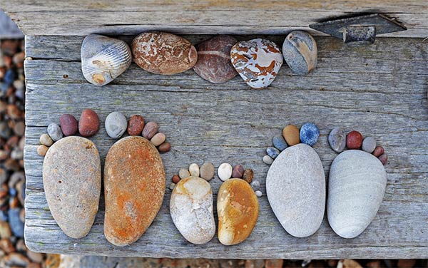 Stone Footprints  by Iain Blake