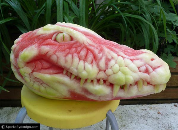 Watermelon Carvings by Clive Cooper