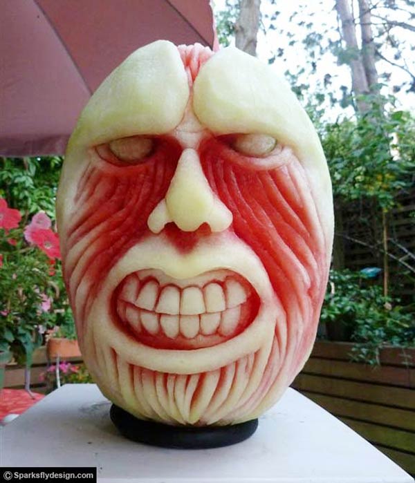 Watermelon Carvings by Clive Cooper