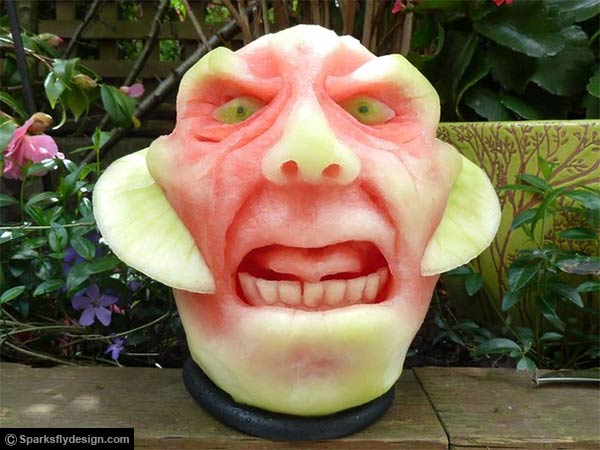 Watermelon Carvings by Clive Cooper