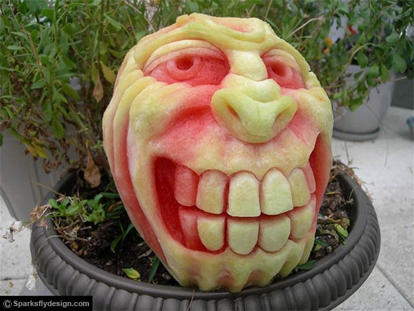 Watermelon Carvings by Clive Cooper