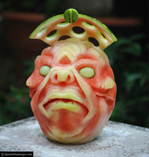 Watermelon Carvings by Clive Cooper