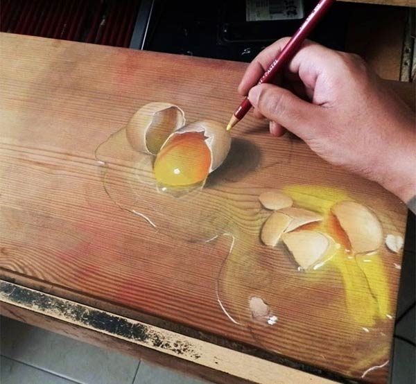 Photo-realistic Drawings on Wooden Boards