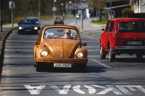 Wooden Volkswagen Beetle