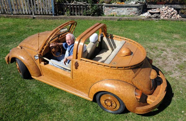 Wooden Volkswagen Beetle