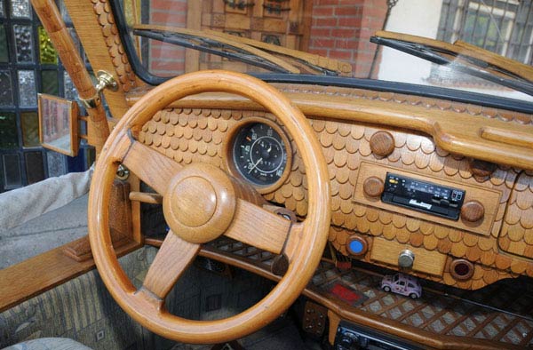 Wooden Volkswagen Beetle