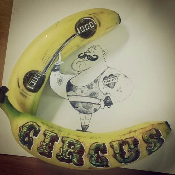 Fun With Fruit - Banana Art Series By Elisa Roche