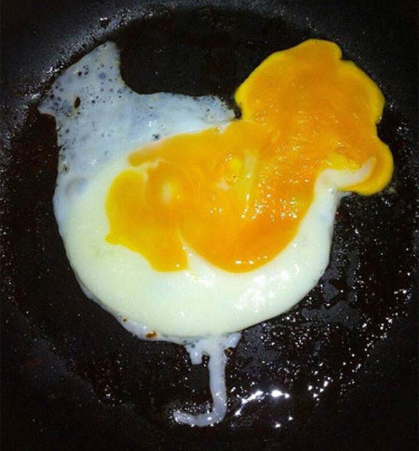 Chicken-Shaped Egg