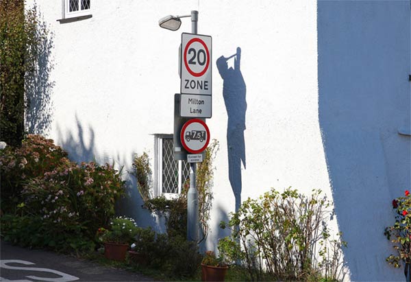 Shadow of a hanging man mysteriously appeared at a place called Dead Man's Cross