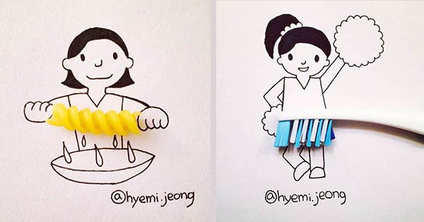 Illustrations From Everyday Objects by Hyemi Jeong