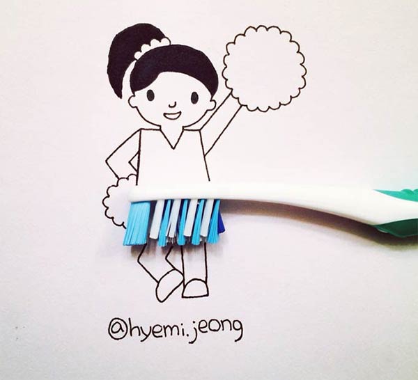 Illustrations From Everyday Objects by Hyemi Jeong