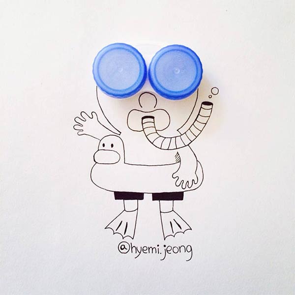 Illustrations From Everyday Objects by Hyemi Jeong