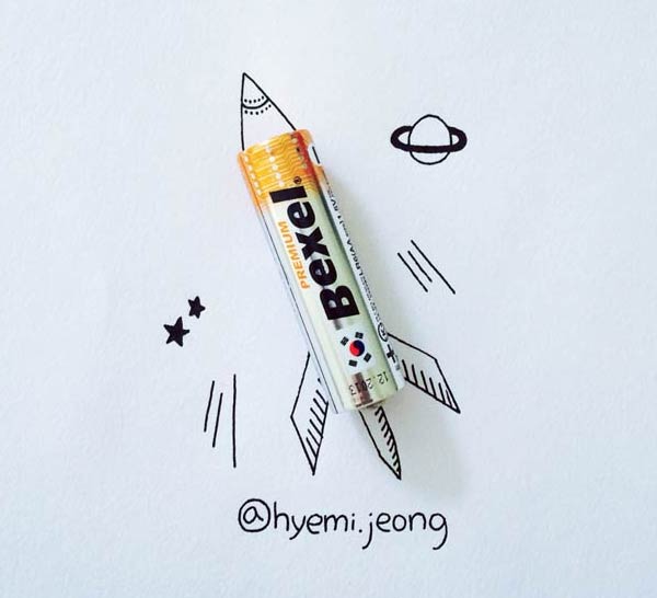 Illustrations From Everyday Objects by Hyemi Jeong