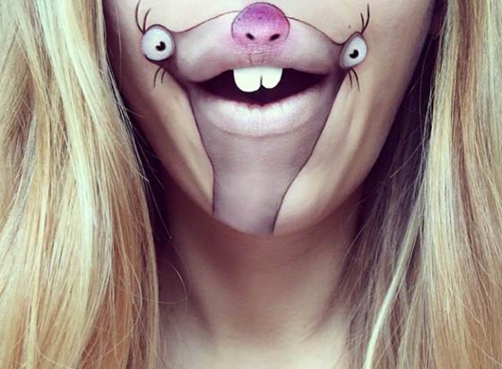 Funny Lip Art Creations By Laura Jenkinson