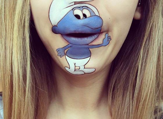 Funny Lip Art Creations By Laura Jenkinson