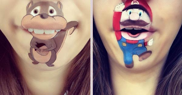 Funny Lip Art Creations By Laura Jenkinson