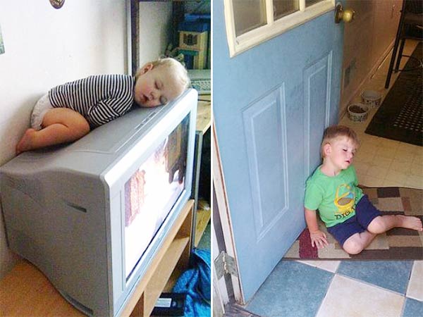 Children Awkward Sleeping Positions