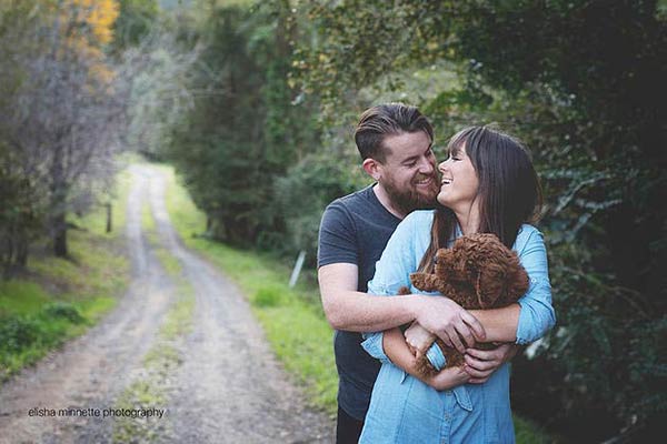 Couple Does “Newborn” Photo Shoot of Rescue Dog