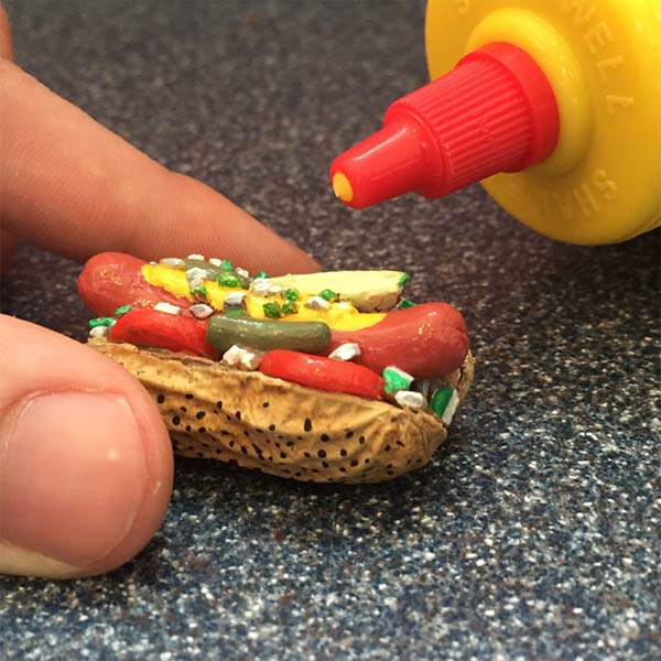 Tiny Portraits On Peanuts by Steve Casino