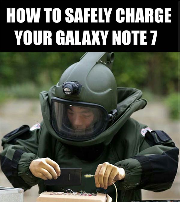 Funny Reaction to Samsung Note 7