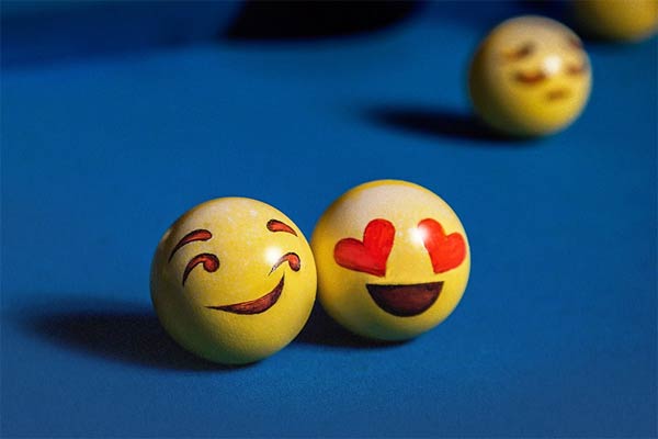 Emoji-Painted Billiard Balls