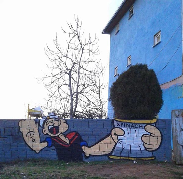 Popeye Spinach Tree