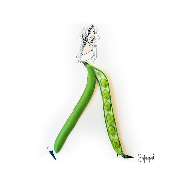 The Art of Fashion Illustrations with Flowers