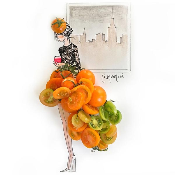 The Art of Fashion Illustrations with Flowers