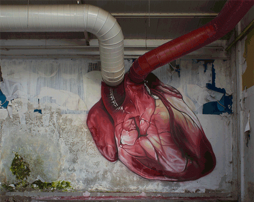 Heart-Shaped Mural