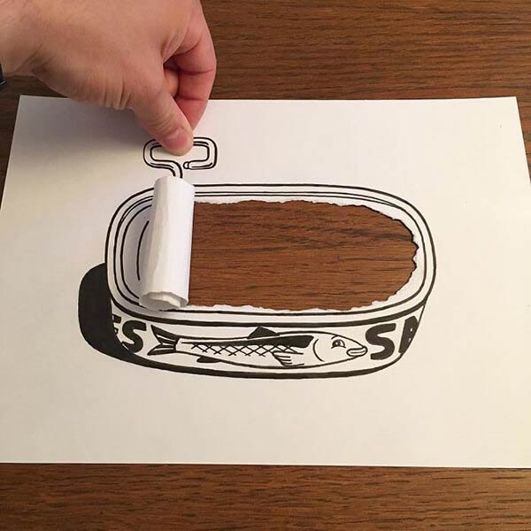 Hilariously Creative Paper Drawings By Husk Mit Navn