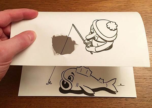 This Illustrator Brings His Cartoons To life Using Awesome 3D Tricks