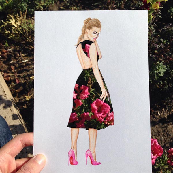 Paper Cut-out Dresses by Edgar Artis