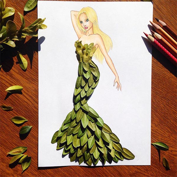 Paper Cut-out Dresses by Edgar Artis