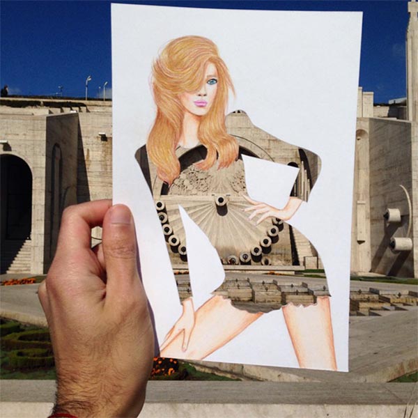 Paper Cut-out Dresses by Edgar Artis