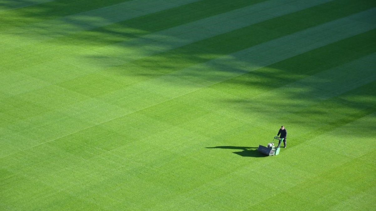 The Art of Sports Field Mowing Patterns