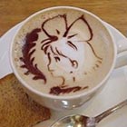 Anime Coffee Art