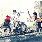 Interactive Street Art in Malaysia by Ernest Zacharevic