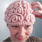 Knitted Brain Hat By Alan Noritake