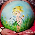 Beautiful Bump Paintings by Carrie Preston