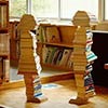 Children Sculptures Made From Books To Recruit School Librarians