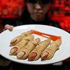 Chopped Fingers-Shaped Cookies Served In Vampire-Themed Bar In Beijing