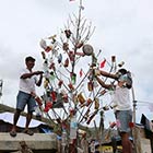 Christmas Tree Made of Trash