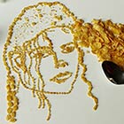 Celebrity Portraits Made From Corn Flakes Cereal