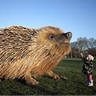 Giant Hedgehog Sculpture Installed in a Park in London