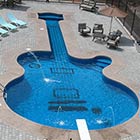 Beautiful Piano and Guitar Shaped Swimming Pools